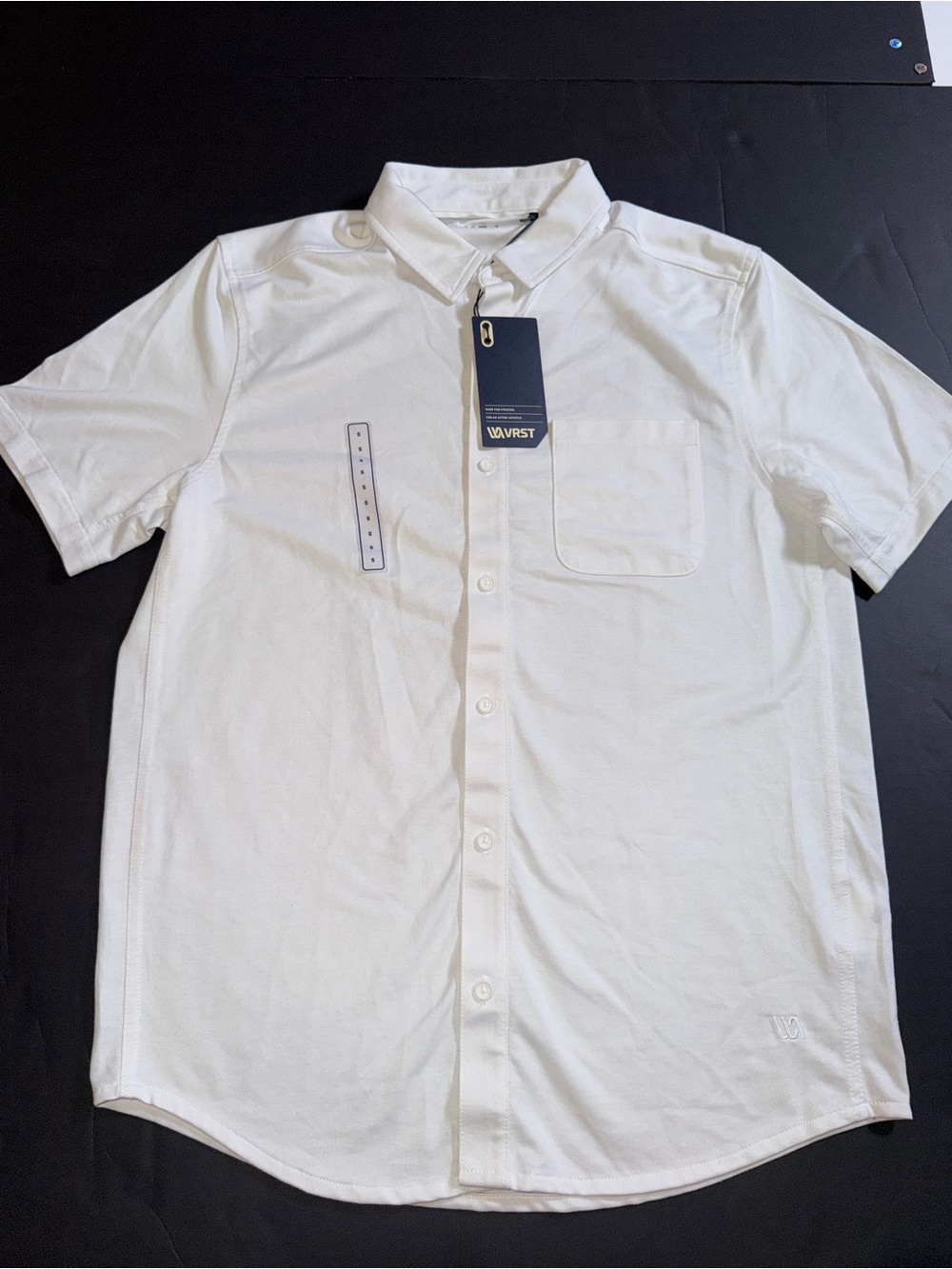 VSRT Dicks Sporting Goods Men’s Short Sleeve Button-Up Shirt Small in White